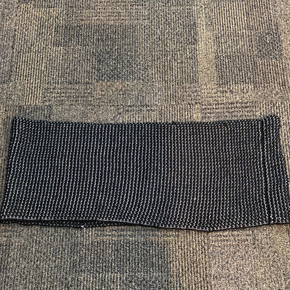 Merona Black and Silver Thread Knit infinity Scarf